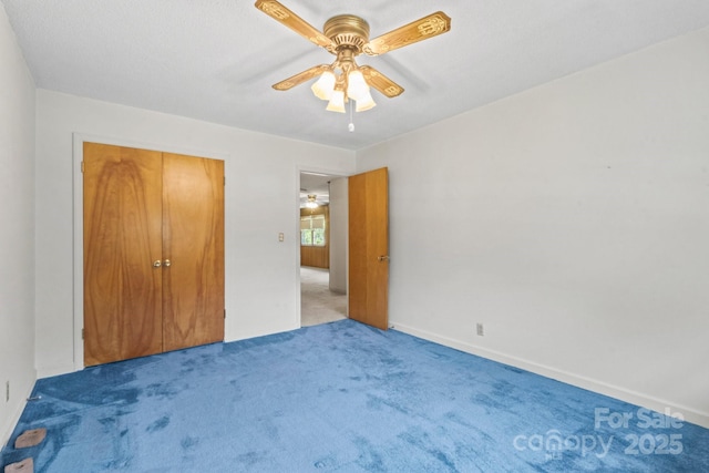 128 Howie St, Mount Holly, NC 28120 - unfurnished bedroom with carpet flooring and a ceiling fan