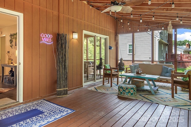 5922 Sullins Rd, Charlotte, NC 28214 - sunroom featuring vaulted ceiling
