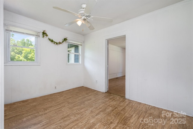 1043 Sid Davis Rd, Chester, SC 29706 - spare room featuring wood finished floors and ceiling fan