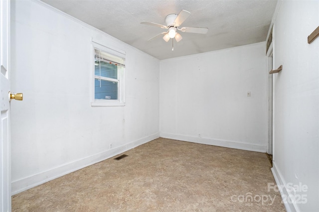 1043 Sid Davis Rd, Chester, SC 29706 - empty room with a ceiling fan and baseboards