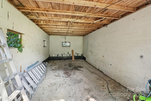 1626 W Park Ave, Albemarle, NC 28001 - below grade area featuring concrete block wall