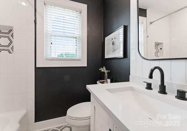 504 Wakefield Dr Unit A, Charlotte, NC 28209 - full bathroom with vanity and bathing tub / shower combination