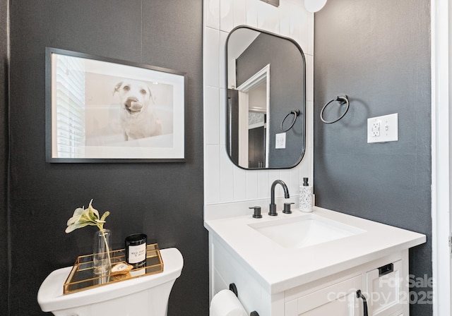 504 Wakefield Dr Unit A, Charlotte, NC 28209 - half bath featuring toilet and vanity