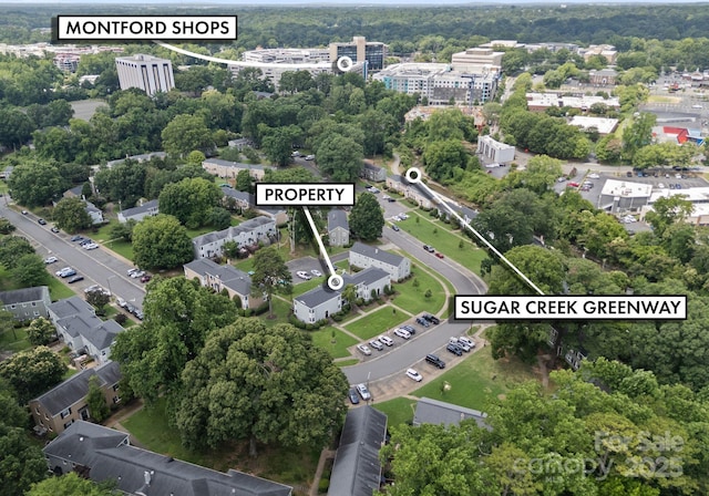 504 Wakefield Dr Unit A, Charlotte, NC 28209 - aerial overview of property's location