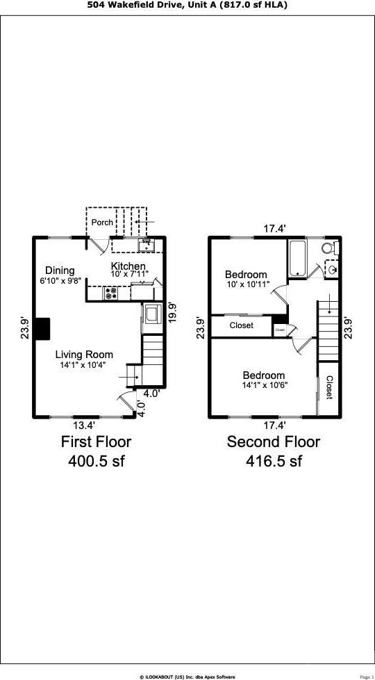 504 Wakefield Dr Unit A, Charlotte, NC 28209 - view of home floor plan