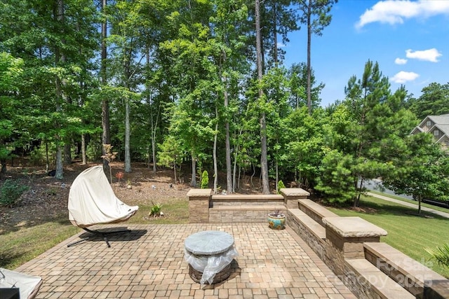 16402 Doves Canyon Ln, Charlotte, NC 28278 - view of patio with view of scattered trees