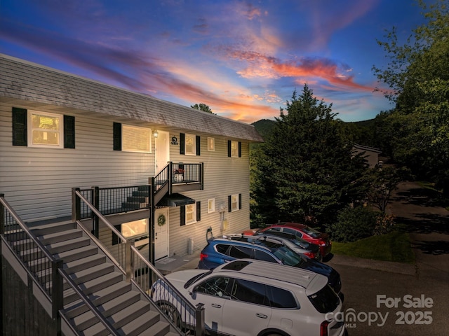 263 Fairway Ln Unit H, Spruce Pine, NC 28777 - multi unit property featuring stairway, roof with shingles, and a balcony