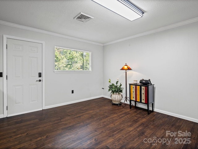 263 Fairway Ln Unit H, Spruce Pine, NC 28777 - empty room featuring crown molding, wood finished floors, and a textured ceiling