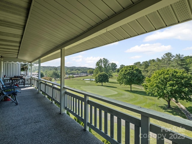 263 Fairway Ln Unit H, Spruce Pine, NC 28777 - covered porch with view of golf course
