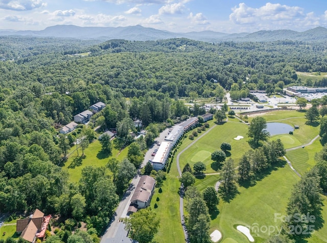 263 Fairway Ln Unit H, Spruce Pine, NC 28777 - drone / aerial view of a forest and a water and mountain view