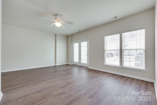 764 Atherton Way, Rock Hill, SC 29730 - empty room featuring dark wood-type flooring and ceiling fan