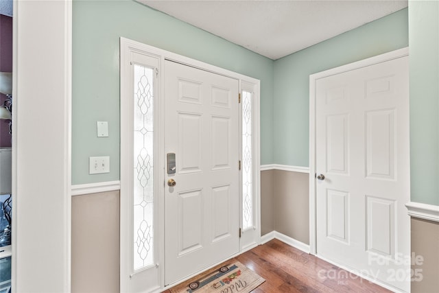 1276 Winding Path Rd, Clover, SC 29710 - foyer entrance with wood finished floors and healthy amount of natural light