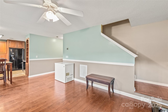 1276 Winding Path Rd, Clover, SC 29710 - living area featuring a ceiling fan and light wood-style flooring