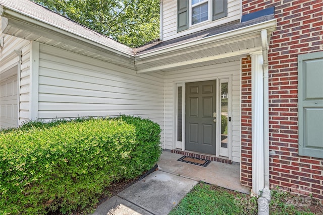 1276 Winding Path Rd, Clover, SC 29710 - doorway to property featuring brick siding