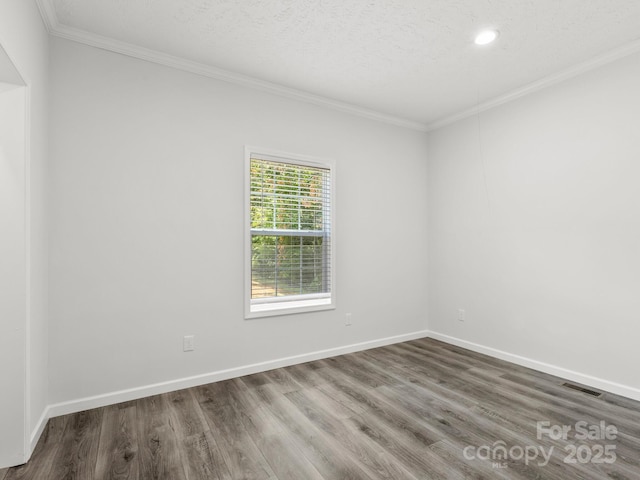 207 Walnut Branch Rd, Weaverville, NC 28787 - unfurnished room featuring ornamental molding, wood finished floors, and recessed lighting