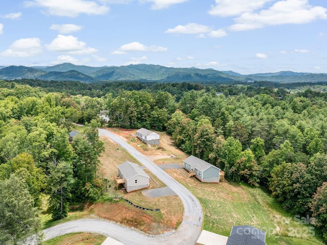 207 Walnut Branch Rd, Weaverville, NC 28787 - aerial view of a heavily wooded area and a mountainous background