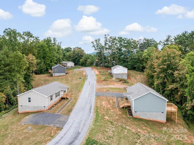 207 Walnut Branch Rd, Weaverville, NC 28787 - aerial view of property and surrounding area with a forest