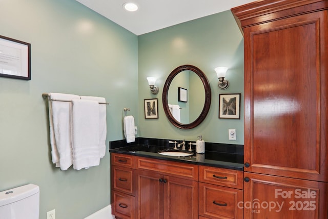 203 6th Ave W Unit 2A, Hendersonville, NC 28739 - bathroom featuring vanity and toilet