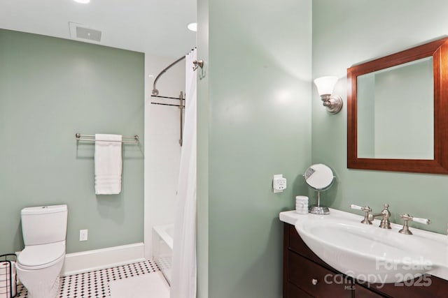 203 6th Ave W Unit 2A, Hendersonville, NC 28739 - full bath featuring vanity, tile patterned floors, and shower / tub combo