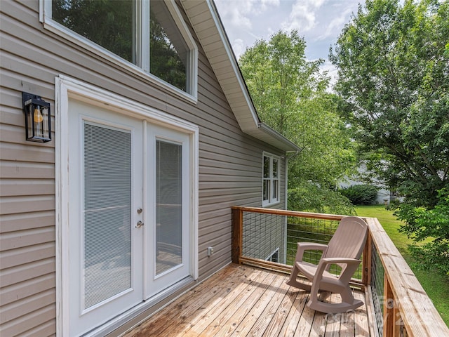 286 Keith Dr, Canton, NC 28716 - wooden deck featuring french doors