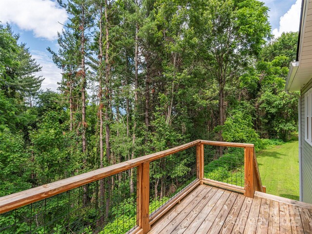 286 Keith Dr, Canton, NC 28716 - wooden deck with a yard