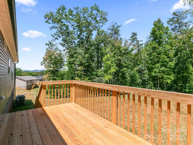 208 Walnut Branch Rd, Weaverville, NC 28787 - view of wooden terrace