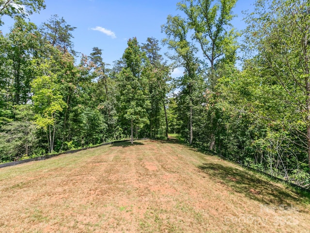 208 Walnut Branch Rd, Weaverville, NC 28787 - view of green lawn with a wooded view