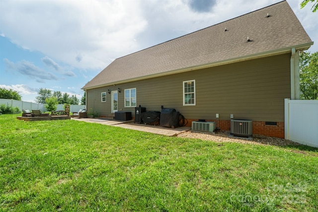 206 Taylor Cir, Granite Falls, NC 28630 - rear view of property with a patio area and a fenced backyard