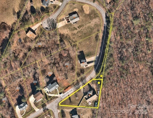 206 Taylor Cir, Granite Falls, NC 28630 - map of property location featuring property parcel outlined