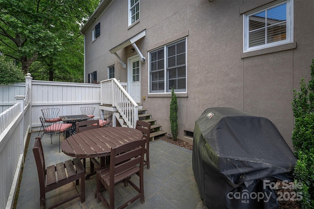 115 White Ash Dr Unit E, Asheville, NC 28801 - view of patio featuring outdoor dining space and grilling area