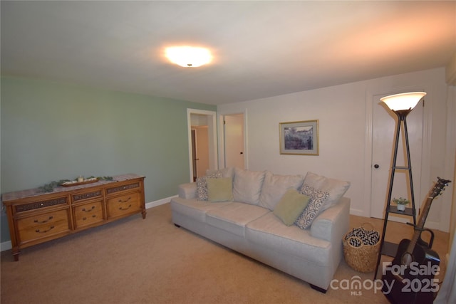 141 Azalea Dr, Connelly Springs, NC 28612 - carpeted living room with baseboards