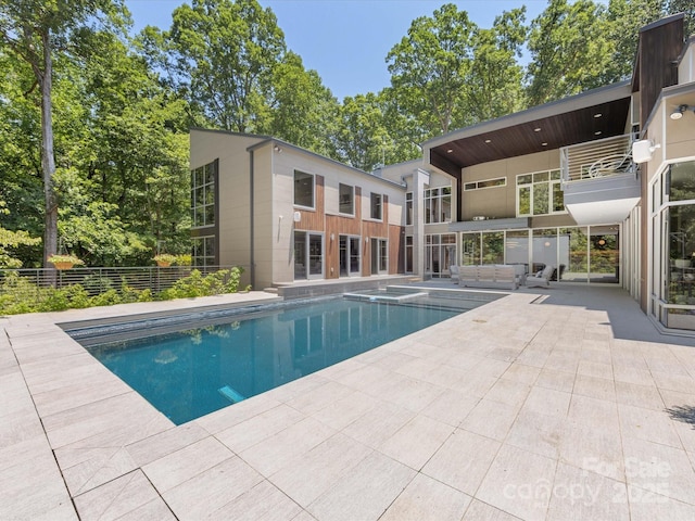 3306 Nancy Creek Rd, Charlotte, NC 28270 - view of pool featuring a patio area and a pool with connected hot tub