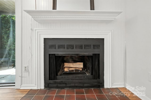 3020 Heathstead Pl Unit A, Charlotte, NC 28210 - detailed view of a fireplace with flush hearth