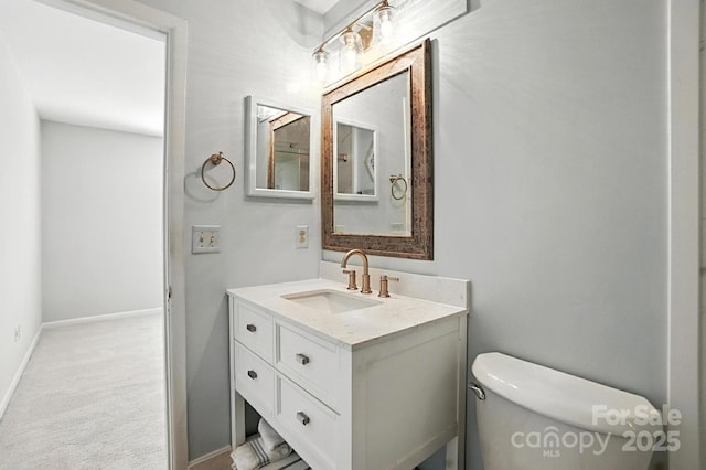 3020 Heathstead Pl Unit A, Charlotte, NC 28210 - bathroom with vanity and toilet