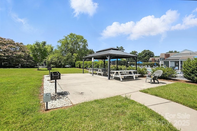 3020 Heathstead Pl Unit A, Charlotte, NC 28210 - view of community with a gazebo and a patio area