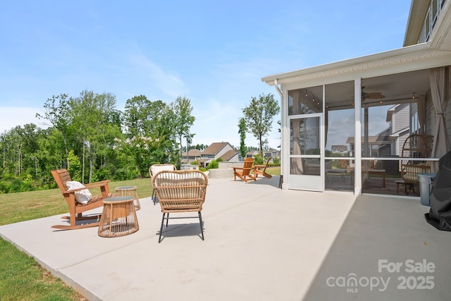 4116 Tory Path Rd, Waxhaw, NC 28173 - view of patio / terrace with a sunroom