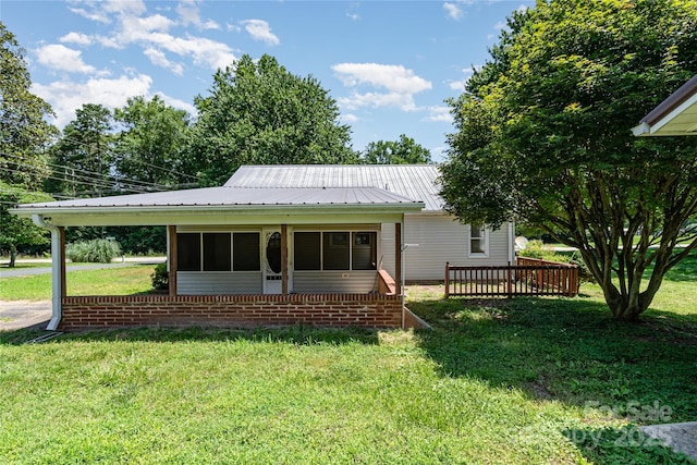 3425 Long Ferry Rd, Salisbury, NC 28146 - back of property featuring a yard and a metal roof