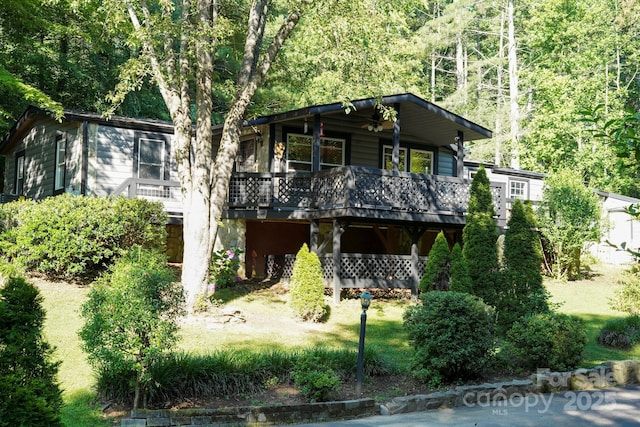 19 Timbers Edge Ln Unit 23, Fairview, NC 28730 - view of front of home featuring a wooden deck