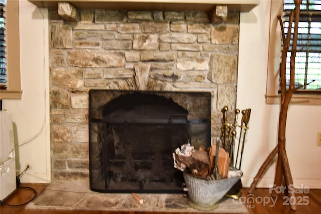 3435 Conleys Creek Rd, Whittier, NC 28789 - detailed view of a fireplace