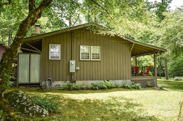 3435 Conleys Creek Rd, Whittier, NC 28789 - view of home's exterior featuring a lawn