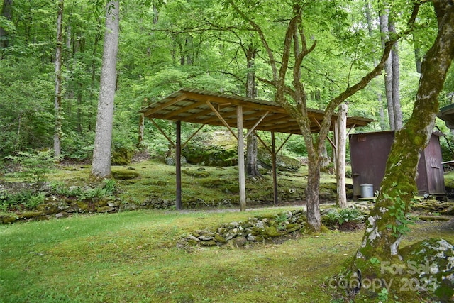 3435 Conleys Creek Rd, Whittier, NC 28789 - view of yard with a forest view