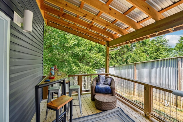 84 W St, Weaverville, NC 28787 - view of deck