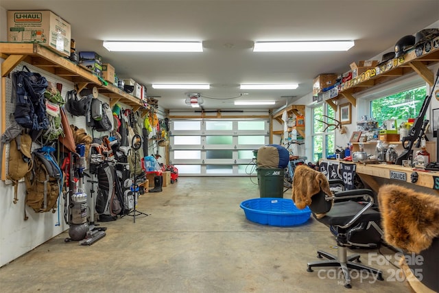 84 W St, Weaverville, NC 28787 - garage with a workshop area