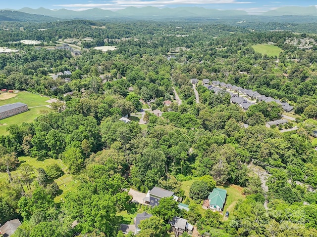 84 W St, Weaverville, NC 28787 - drone / aerial view of a forest and mountains