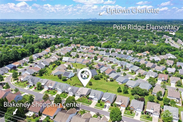 8409 Darcy Hopkins Dr, Charlotte, NC 28277 - aerial perspective of suburban area