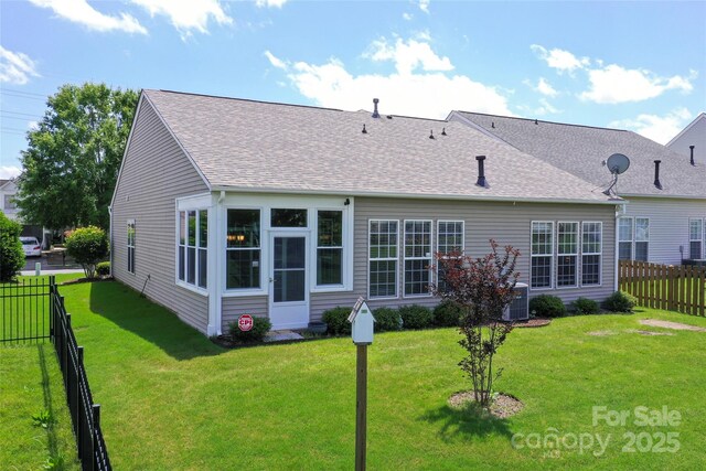 8409 Darcy Hopkins Dr, Charlotte, NC 28277 - rear view of house featuring a shingled roof