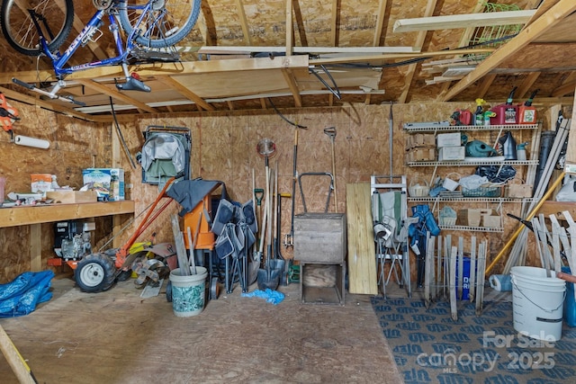 5221 Javitz Rd, Charlotte, NC 28216 - storage area featuring a garage
