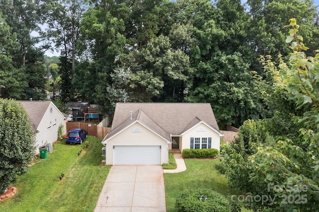 5221 Javitz Rd, Charlotte, NC 28216 - view of front facade featuring concrete driveway and a garage