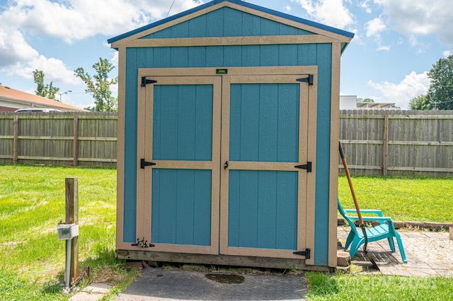 104 Nottingham Dr, Maiden, NC 28650 - view of shed featuring a fenced backyard