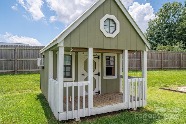 104 Nottingham Dr, Maiden, NC 28650 - view of shed with a fenced backyard